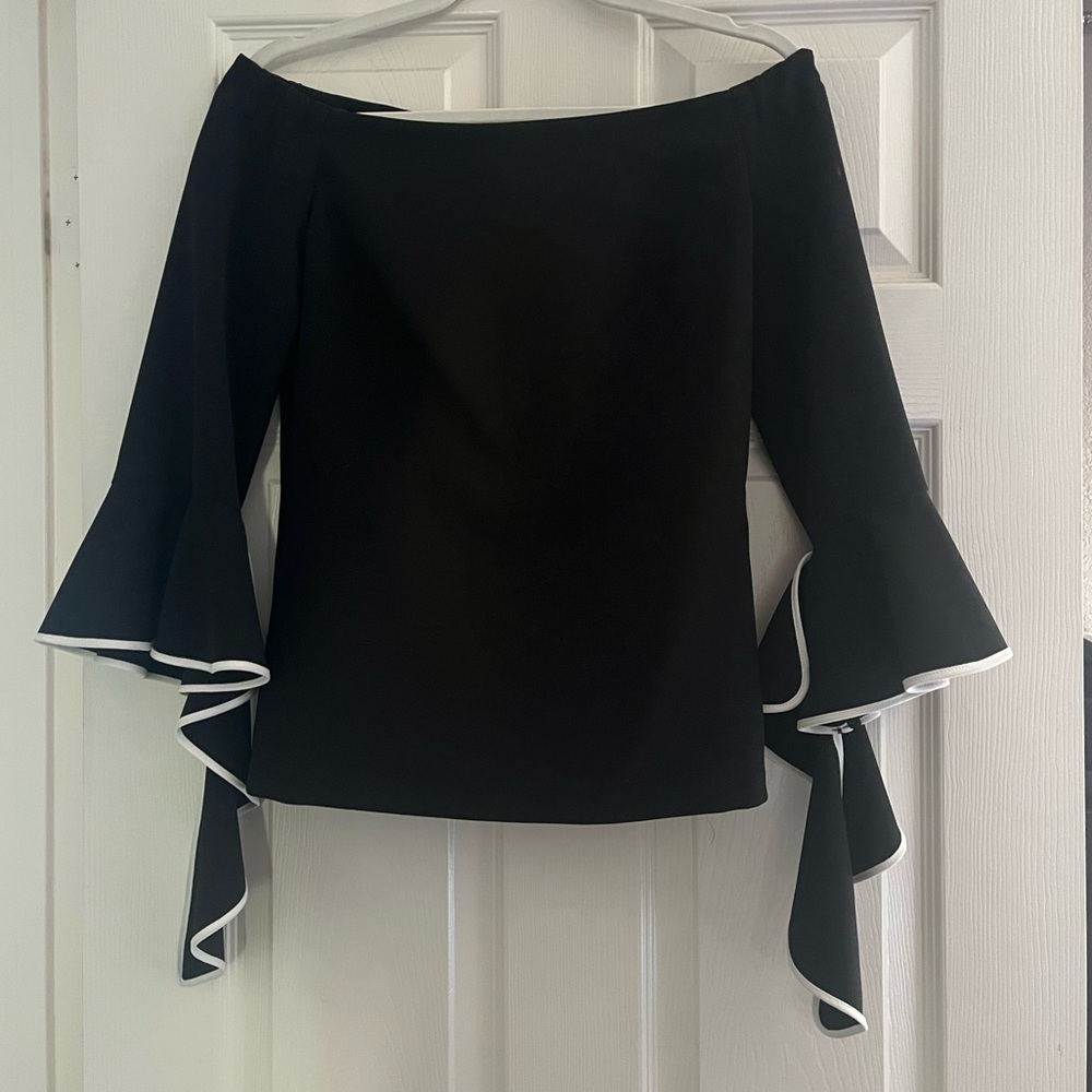 NWT Alberto Makali Blouse Off the shoulder bell sleeves